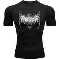 Men's Clothing Compression Shirt Black Fitness T Shirt Men's Muscle Quick Drying Fitness Sportswear Sun Protection Sports T Shirt