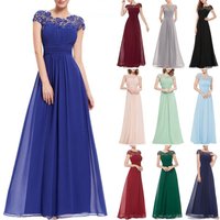 2025 Summer Women's Lace Bridesmaid Evening Dress New Christmas Thanksgiving Halloween Valentine's Day