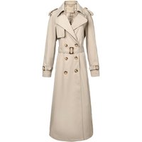 Women's Clothing Breasted Trench Coat Elegant Double-Breasted Trench Coat For Women - Four Colors, Belted Waist, Shoulder Epaulets & Button Cuffs