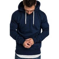 Clothing Classic Blank Hooded Sweatshirt Solid Autumn Winter Fleece Pullover Trend Loose Hoodie