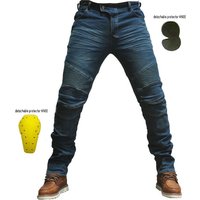 Spring Motorcycle Riding Jeans – Straight Leg Stretch Denim Pants Knee Protection & Breathable Cotton Spandex Blend 