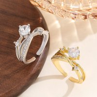 High quality Light luxury Personalized Design Ring Floral Moissanite Wrap around Design Delicate Index Finger Ring