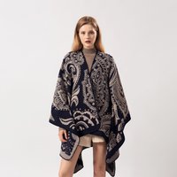 Hot Fashion Autumn Winter Big Cashew Fruit Imitation Cashmere Scarf Versatile Thickened Warm Cape