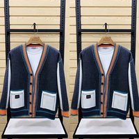 Men's Clothing Knitted cardigan men 2024 autumn and winter new style brand little bee men's embroidered solid color sweater jacket men
