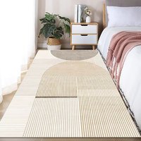 French Line Cashmere Carpet Bedroom Bedside Blanket Modern Simple Tatami Cool Bay Window Mat Soft Comfortable