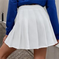 Clothing pleated skirt high waist slim spring autumn style suit fabric high grade skirt JK short skirt
