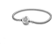 S Sterg Bracelet Same Design White Copper Plated Sier Basic Crown Round Bead Buckle Snake Bone Chain Female
