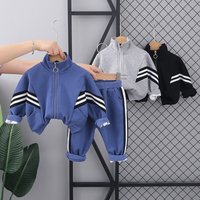 Children's Sports Two Piece Suit Handsome Baby Boy Clothes Stylish Children's Spring And Autumn Children's Clothing Boys One Piece Delivery