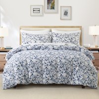 Nordic Plant Pattern Fitted Sheet – Soft Brushed Polyester Active Dye Multiple Sizes
