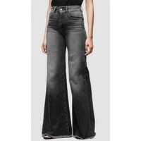 Clothing Elegant Style Temperament Denim Trousers Flared Pants Mid Waist Jeans First Hand Source