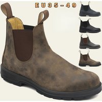 Us Retro Leather Shoes Casual Comfortable Unisex Ankle British Style Men Work Boots Large Size 35-49