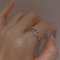 Little snake ring, fashionable and personalized index finger ring for women, niche design, light luxury, ins trend, 2023 new style
