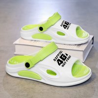 dual rubber EVA couple style one line flip flop sandals
