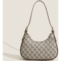 Trendy niche design high end baguette underarm bag versatile simple printed handbag shoulder bag
