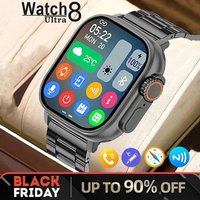 Body Temperature Ultra Series 8 NFC Smartwatch Wireless Charging BT Call Smart Watch Gift