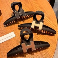 South Korean Advanced Grip Women’s 2023 New Headwear Large Hairpin Back Spoon Pan Hair Shark Clip