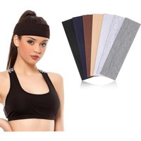 hot selling sports headbands soft elastic non slip sports headband yoga fitness running sweat absorbing headscarf