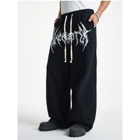 Retro Casual Pants High Street Trendy Loose Fit Wide Leg Trousers Mid Waist Cargo Pants Gray Solid Machine Washable