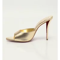 Z Mules Woman Sandals Lady's Slipper Slide Metallic Slides Miss Heels Luxury Women Sandal Slippers Slider Leather
