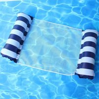 Hanging Net Inflatable Floating Row Collapsible Stripe Floating Drain On The Play Inflatable Recliner Inflatable Floating Bed