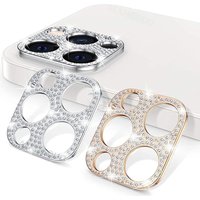 Luxurious Camera Lens Protector For iPhone 11 12 13 Pro Max 12 13Mini Shiny Glitter Diamond Phone Camera Lens Protector