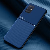 For Samsung S21 Ultra S20 FE Note 20 10 Plus Case Matte Leather Cover Samsung A52 A72 A71 A51 A50 A70 A21S A12 A32 Magne