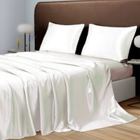 Premium Cooling Silky Satin Flat Sheet Bed Sheet 1PC
