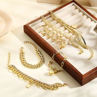 Light luxury and cool style bracelet for girls, high end multi layer bracelet set
