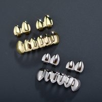Jewelry Fashion Cosplay popular tooth ornaments upper lower teeth set smooth braces trendy all match hip hop accessoriesHIPHOP tooth