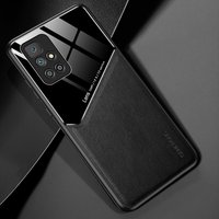 Redmi 10 Case PU Leather & Glossy PC Back Cover Soft Frame Shockproof Phone Case Xiaomi