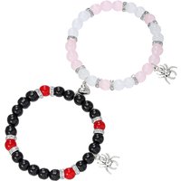 Friendship Spider Love Magnetic Attraction Cat Bracelet Beaded Elastic Adjustable Couple Holiday Bracelet