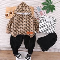 Live streaming sales of clothing for boys girls, 2024 new baby two-piece set, spring a autumn clothing, children's