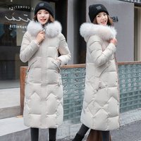 Women’s Slim-Fit Long Parka Coat With Raccoon Fur Hood – Winter Warm Trench Jacket, Thickened Insulated Outerwear, Russian-Inspired Style