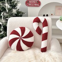Christmas pillow creative special shaped sofa pillow cushion snowflake candy embroidered pillowcase