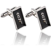 new rectangular fashion letter style retro versatile alloy metal cufflinks shirt cuff nails