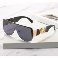 Unisex One-piece sunglasses Trend one-piece glasses personality big frame catwalk sunglasses