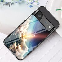 For Google 7 6 Pro Case DECLAREYAO Hard Glass Cover For Google Pixel 5 XL 4 4A 3 3A 2 1 Case Silicone Ultra Slim Tempere