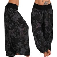 hot digital printing long wide leg pants casual pants harem