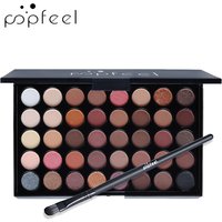 Eye Shadow 40 Color Eyeshadow Pearlescent Matte Earth Color Eyeshadow Palette With Brush Set Eyeshadow Makeup Eyeshadow