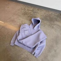 European American Fashion Casual Simple Couple Fashion Hoodie Sweatshirt Solid Loose Sweater Sweatpants