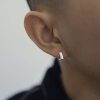 2026 New Silver Earrings Men, Trendy Ear Jewelry, Studs Hoops, Stylish And Durable, Niche Fashion For Men