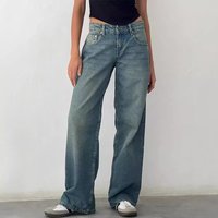 Women's Clothing Women's Denim New Women's Straight Jeans