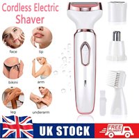 Facial Hair Removal For Women 4 In 1 Electric Razor Shaver Nose Eyebrow Trimmer