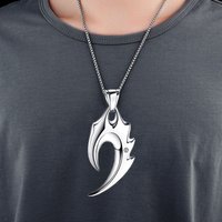 Trendy Red Tide Brand Stainless Steel Dragon Necklace For Women