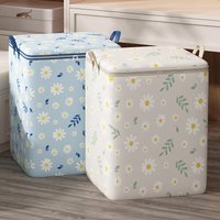 Large Capacity Fabric Storage Bags – Waterproof Clothes & Blanket Organizer For Wardrobe/Moving