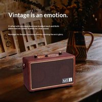 ALATS Portable Small Retro Wooden Bluetooth Wireless Speaker Sound Quality High Power Card Insertable USB Flash Drive