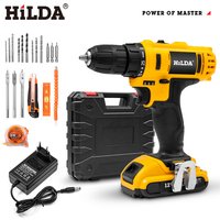 HiLDA Cordless Drill Driver & Electric Screwdriver Kit With Lithium Battery - 15 Models