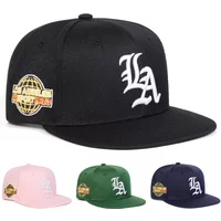 Unisex Gothic LA Letter Embroidery Hip-hop Hats Spring And Autumn Outdoor Adjustable Casual Baseball Caps Sunscreen Hat Cap