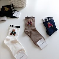 South Korea imported nobbangggu spring autumn winter cartoon British Bear socks N W 001