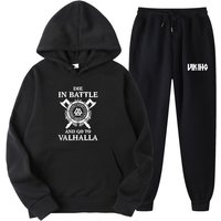 Viking Legend Spring Hoodie Hooded Jacket Set Pants Top Clothing Foreign Trade Student American TV Series
